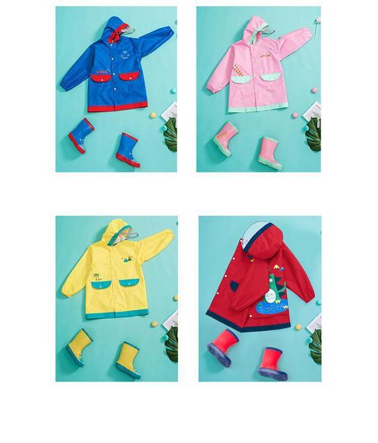 Dziecięcy przeciwdeszczowy zimowy płaszcz z kapturem dla chłopców i dziewcząt 4-16 lat Cartoon Boy - Wianko - 8