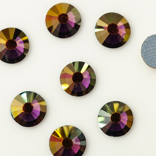 Kryształy termoprzylepne do naprasowania Hot-Fix YANRUO 2058HF - SS16, SS20, kolor AB, super jakość - Wianko - 9
