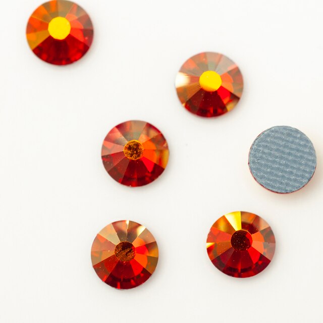 Kryształy termoprzylepne do naprasowania Hot-Fix YANRUO 2058HF - SS16, SS20, kolor AB, super jakość - Wianko - 25