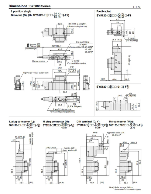 Zawór elektromagnetyczny jednostronnego sterowania SMC SY3120, do sterowania cylindrem - SY3120-5LZD-M5/SY3120-6LZD-M5 - Wianko - 13