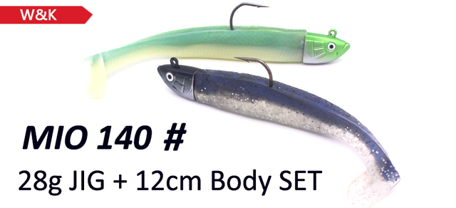 Miękka przynęta wędkarska na szczupaka Minnow Lure T140 Kit - dwukolorowa wylana winylowa przynęta, 45g, 12 cm, zestaw 2 sztuki - Wianko - 3