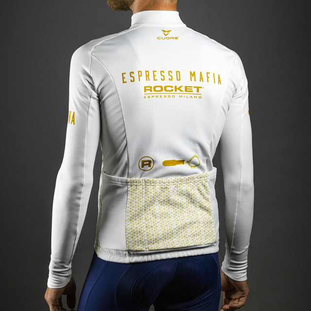 Kurtka rowerowa zimowa czarna, koszulka termiczna z długim rękawem, wysoka jakość - odzież rowerowa Mtb Maillot Ciclismo invierno - Wianko - 8