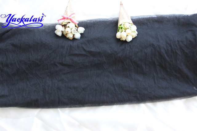 Miękka siatka tkaniny YACKALASI - sukienka tiulowa dla kobiet, szerokość 150 CM, poliester, otwór o rozmiarze 1.2 MM - Wianko - 3