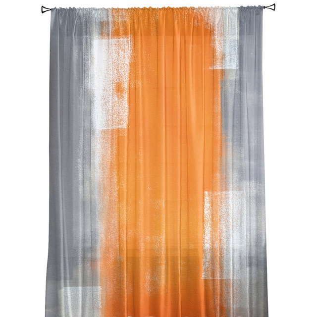 Nowoczesne sheer voile zasłony do dekoracji salonu kuchennego z dzikim wilkiem wykonanym z tulle - Wianko - 6