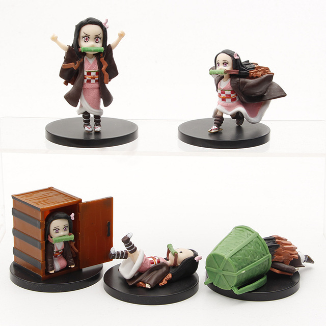 Figurka akcji Anime Demon Slayer Kimetsu nie Yaiba Kamado Nezuko - 5 szt - Wianko - 3