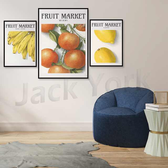 Plakat do druku na rynku owoców - Plakat Napa dla rolników - Galeria Wall Art - Wianko - 5