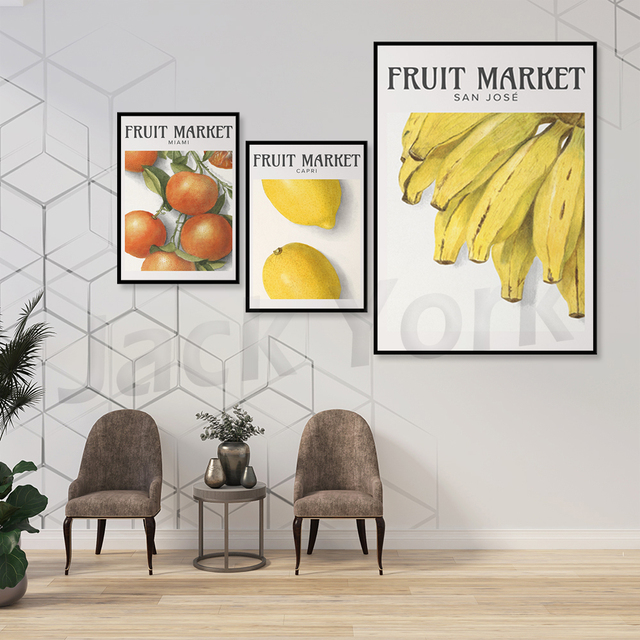 Plakat do druku na rynku owoców - Plakat Napa dla rolników - Galeria Wall Art - Wianko - 6