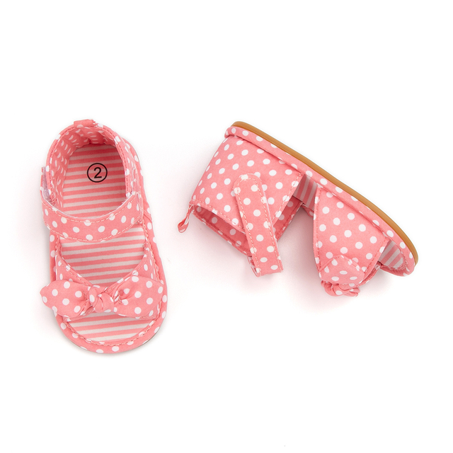 Modne letnie sandały dla dziewczynki z kokardką, gumową podeszwą i antypoślizgową wyściółką - niemowlęce buciki wyjściowe - Wianko - 13
