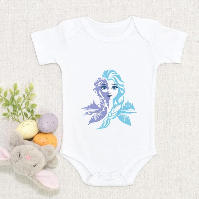 Body dziecięce dla noworodków - Romper moda mrożone księżniczka Elza - słodkie niemowlęce kombinezony chłopiec dziewczynka - Wianko - 6