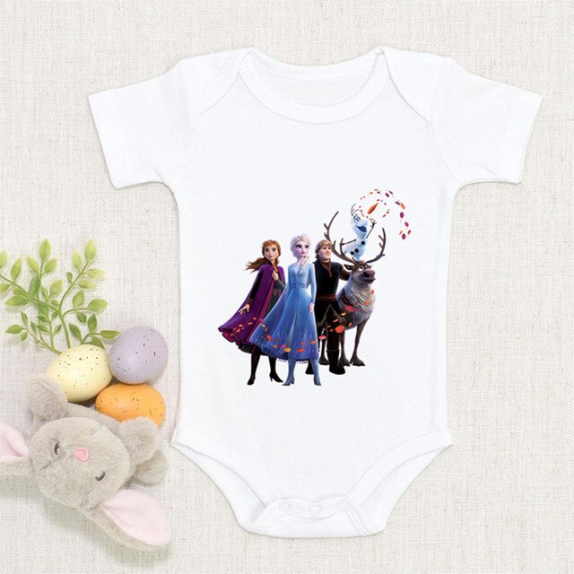 Body dziecięce dla noworodków - Romper moda mrożone księżniczka Elza - słodkie niemowlęce kombinezony chłopiec dziewczynka - Wianko - 5