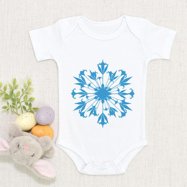 Body dziecięce dla noworodków - Romper moda mrożone księżniczka Elza - słodkie niemowlęce kombinezony chłopiec dziewczynka - Wianko - 11