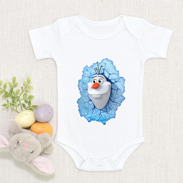 Body dziecięce dla noworodków - Romper moda mrożone księżniczka Elza - słodkie niemowlęce kombinezony chłopiec dziewczynka - Wianko - 7