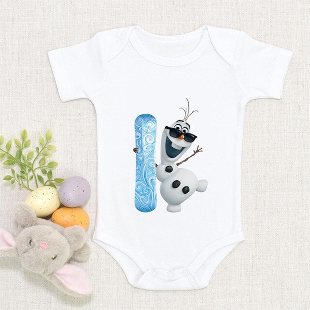 Body dziecięce dla noworodków - Romper moda mrożone księżniczka Elza - słodkie niemowlęce kombinezony chłopiec dziewczynka - Wianko - 8