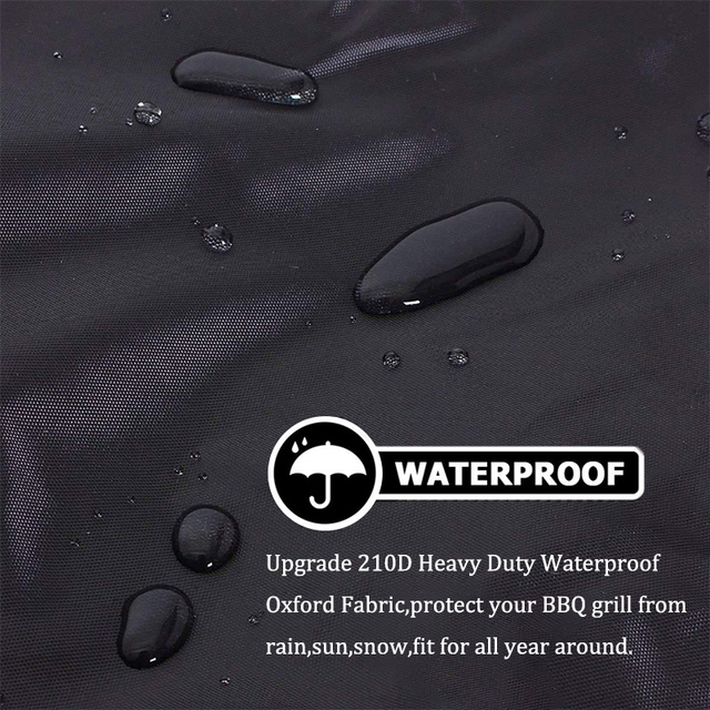 Pokrywa grilla Weber Heavy Duty - wodoodporna osłona przeciwkurzowa na deszcz i UV, idealna do grillowania w ogrodzie - Wianko - 4