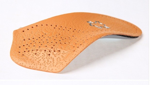 Ortopedyczne pół wkładki do butów w płaskostopiu - 2 pary, prawidłowy kształt, 3/4 długości - Wianko - 1