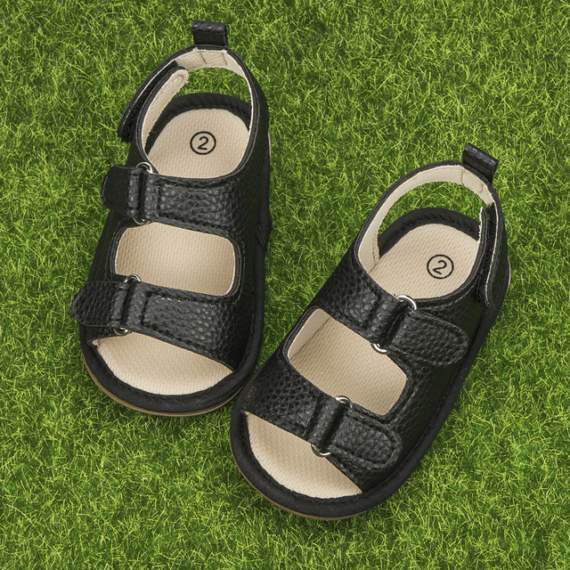 Buty dziecięce sandały wsuwane chłopięce PU płótno 0-18 miesięcy - Wianko - 16
