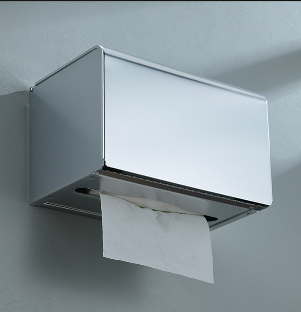 Uchwyt na papier toaletowy uchwyt na papier toaletowy ze stali nierdzewnej łazienka kuchnia na rolkę papieru akcesoria półka wodoodporny uchwyt na papier toaletowy - Wianko - 7