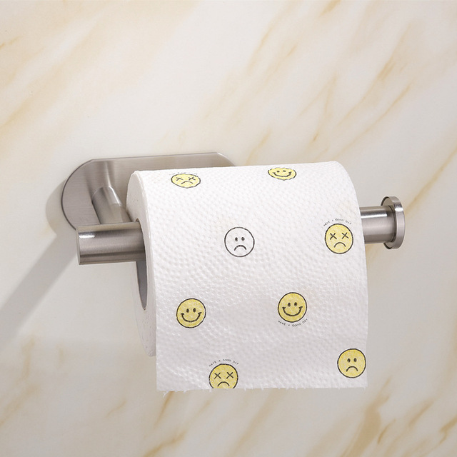 Uchwyt na papier toaletowy uchwyt na papier toaletowy ze stali nierdzewnej łazienka kuchnia na rolkę papieru akcesoria półka wodoodporny uchwyt na papier toaletowy - Wianko - 9