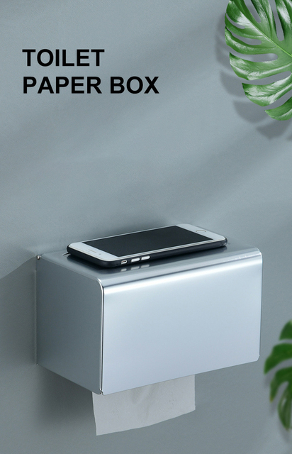 Uchwyt na papier toaletowy uchwyt na papier toaletowy ze stali nierdzewnej łazienka kuchnia na rolkę papieru akcesoria półka wodoodporny uchwyt na papier toaletowy - Wianko - 2