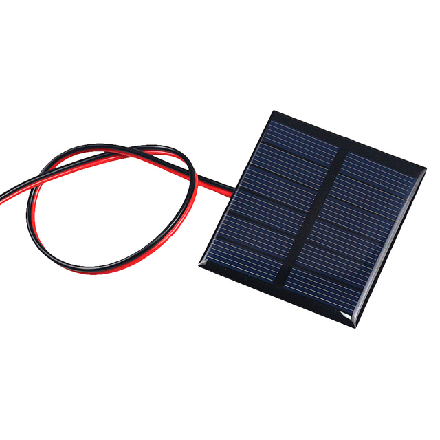 Panel słoneczny 3V 150mA 0.45W z 30CM drutem do ładowarki DIY dla telefonu komórkowego - Wianko - 5