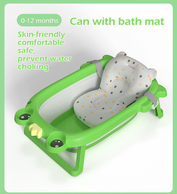 Bezpieczna wanna z prysznicem dla niemowląt 0-3 lat - lśniące wykończenie, składana, Tubset - Wianko - 8