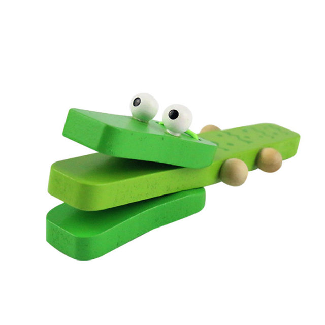 Zabawna gra planszowa dla dzieci - krokodyl kastaniety, zabawki perkusyjne i edukacyjne - Wianko - 2