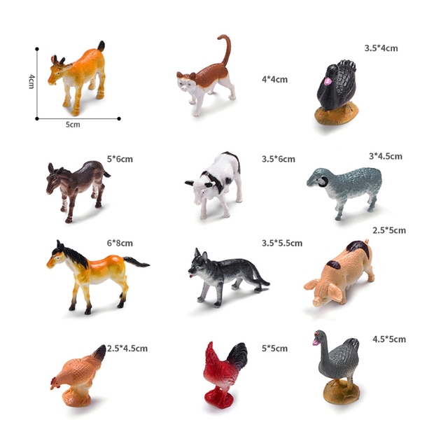 Zabawki realistyczne zwierzęta Zoo z PVC dla dzieci - Wianko - 6