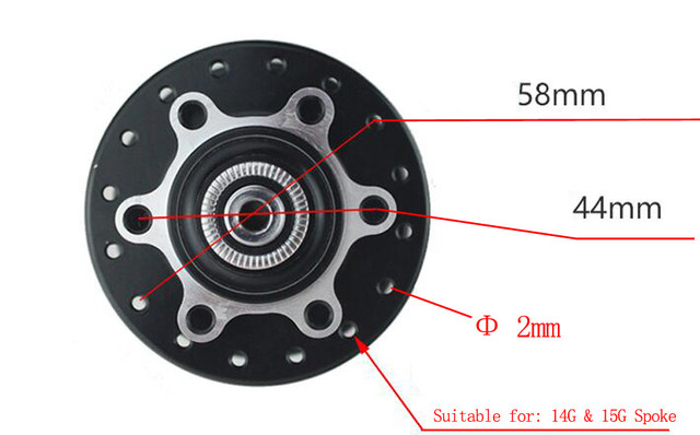 Piasty MTB rower górski Novatec D041 D042SB 28-32H 110mm przód 135mm QR tył SHIMANO 4 łożyska - Wianko - 6