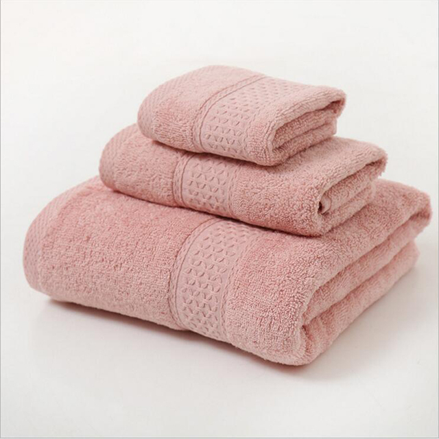 Ręcznik kąpielowy z czystej bawełny o długim zszywce, miękki i chłonny, do łazienki - zestaw chusteczek (100% bawełna, zwykły kolor) - Wianko - 2
