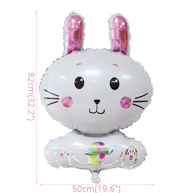 Foliowy balon z helem Bunny na przyjęcie wielkanocne - dekoracje na Baby Shower i urodziny - Wianko - 2