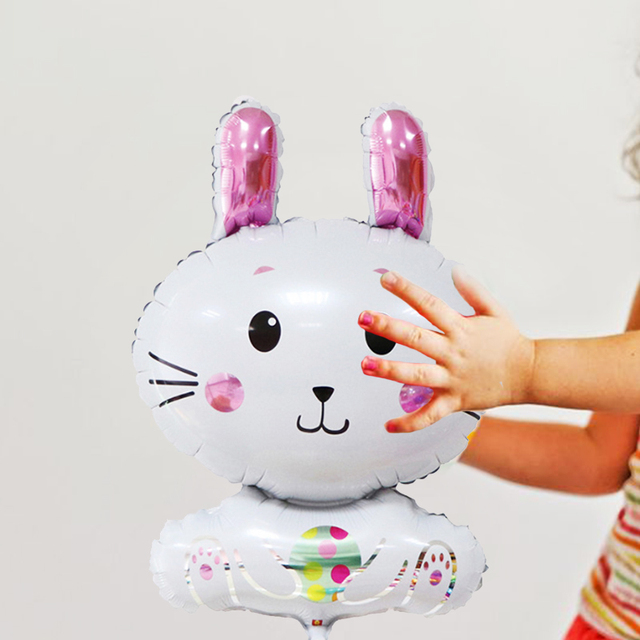 Foliowy balon z helem Bunny na przyjęcie wielkanocne - dekoracje na Baby Shower i urodziny - Wianko - 1