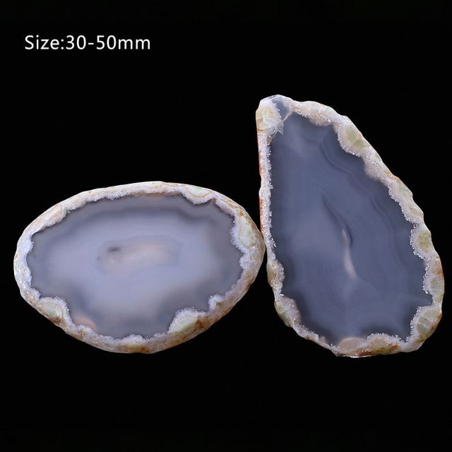 Kamień wisiorek DIY z naturalnym polerowanym kryształem agatu Geode - Wianko - 4