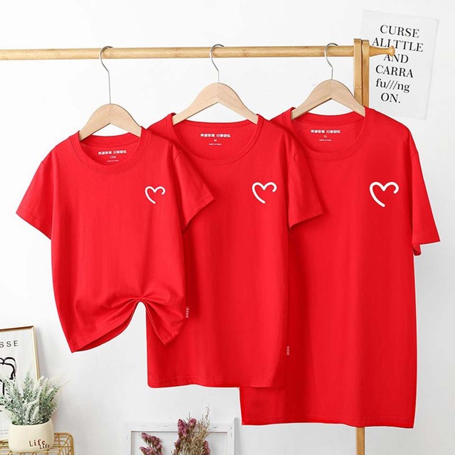 Zestaw koszulek z nadrukiem miłosnym dla całej rodziny - Wianko - 5