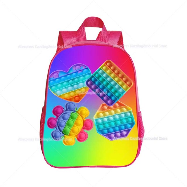 Plecak przedszkolny dla dziewczynki Push Bubble Pops Mini - plecak kreskówkowy dla malucha - Wianko - 9