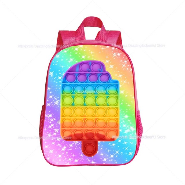 Plecak przedszkolny dla dziewczynki Push Bubble Pops Mini - plecak kreskówkowy dla malucha - Wianko - 12