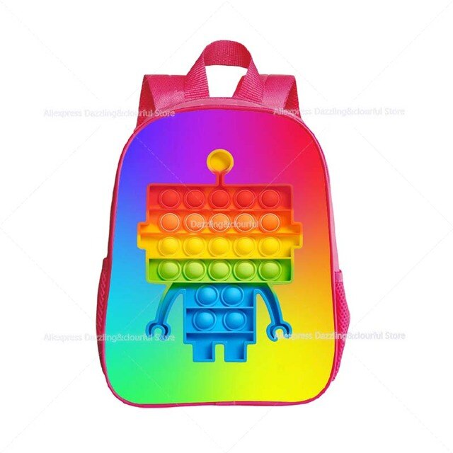 Plecak przedszkolny dla dziewczynki Push Bubble Pops Mini - plecak kreskówkowy dla malucha - Wianko - 13