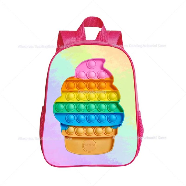 Plecak przedszkolny dla dziewczynki Push Bubble Pops Mini - plecak kreskówkowy dla malucha - Wianko - 18