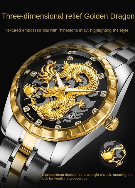 Męski zegarek kwarcowy luksusowej marki 2021, wodoszczelny, stalowy, casualowy, z pełnym smokiem na tarczy - Relogio Masculino - Wianko - 6