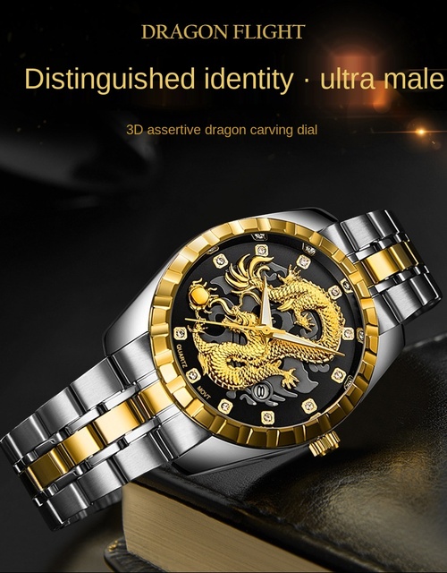 Męski zegarek kwarcowy luksusowej marki 2021, wodoszczelny, stalowy, casualowy, z pełnym smokiem na tarczy - Relogio Masculino - Wianko - 3