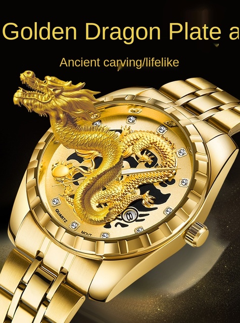 Męski zegarek kwarcowy luksusowej marki 2021, wodoszczelny, stalowy, casualowy, z pełnym smokiem na tarczy - Relogio Masculino - Wianko - 1