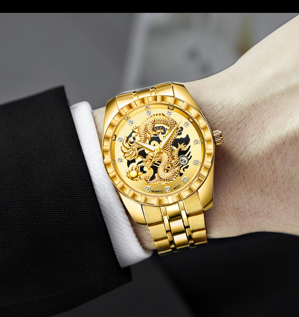 Męski zegarek kwarcowy luksusowej marki 2021, wodoszczelny, stalowy, casualowy, z pełnym smokiem na tarczy - Relogio Masculino - Wianko - 2