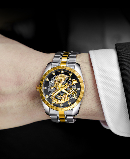 Męski zegarek kwarcowy luksusowej marki 2021, wodoszczelny, stalowy, casualowy, z pełnym smokiem na tarczy - Relogio Masculino - Wianko - 15