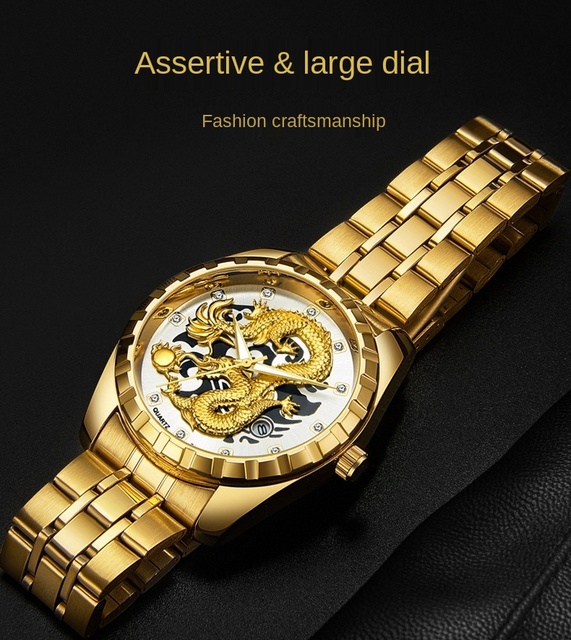 Męski zegarek kwarcowy luksusowej marki 2021, wodoszczelny, stalowy, casualowy, z pełnym smokiem na tarczy - Relogio Masculino - Wianko - 8