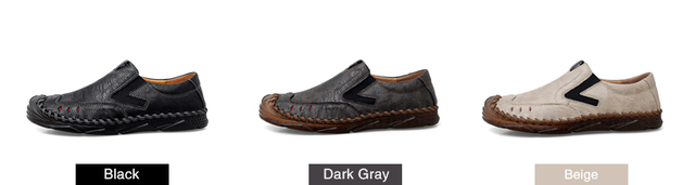 Męskie oryginalne skórzane buty oddychające DEKABR - mokasyny, ręcznie robione, kolor czarny, rozmiary 47 - Wianko - 16