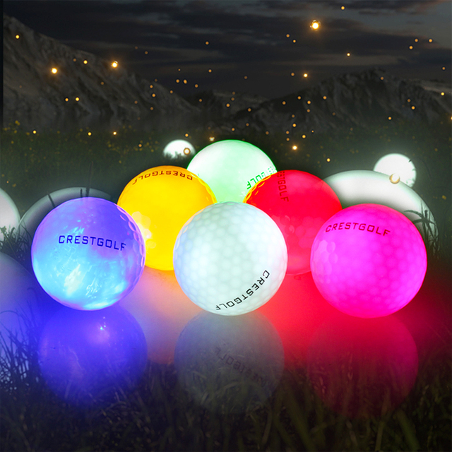 6 sztuk Świecące LED Piłki golfowe - Migające nocne materiały szkoleniowe - Wianko - 1