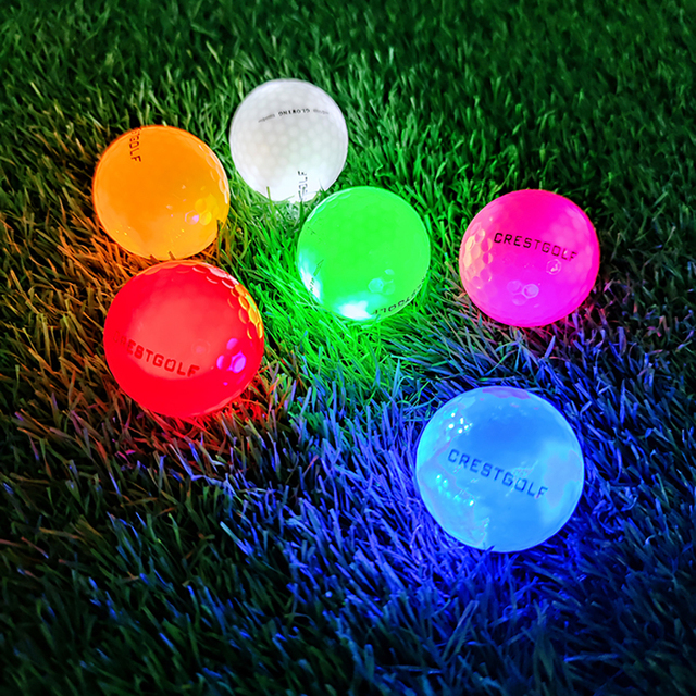 6 sztuk Świecące LED Piłki golfowe - Migające nocne materiały szkoleniowe - Wianko - 7