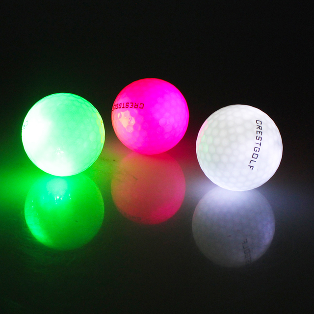 6 sztuk Świecące LED Piłki golfowe - Migające nocne materiały szkoleniowe - Wianko - 5