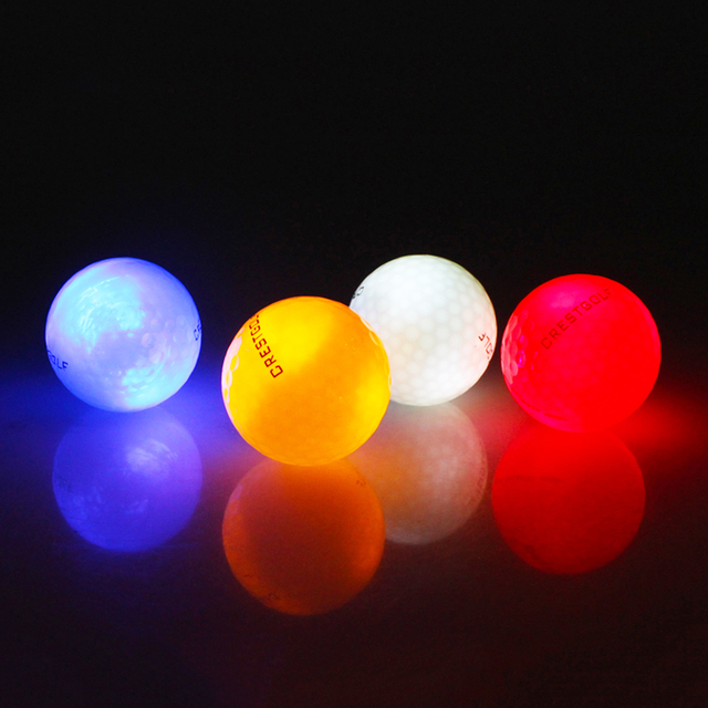 6 sztuk Świecące LED Piłki golfowe - Migające nocne materiały szkoleniowe - Wianko - 6