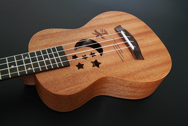 Akustyczna elektryczna Ukulele SevenAngel 23 Cal hawajska Mini gitara 4 struny Ukelele sapele z Pickup EQ - Wianko - 35