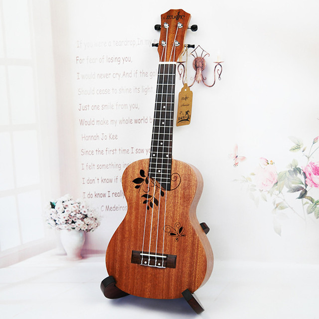 Akustyczna elektryczna Ukulele SevenAngel 23 Cal hawajska Mini gitara 4 struny Ukelele sapele z Pickup EQ - Wianko - 13